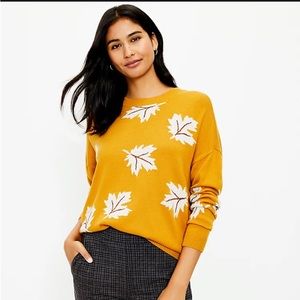 LOFT Leaves Sweater